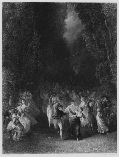 Una Fiesta Campestre (de la imagen en la Galería Vernon) de Thomas Stothard
